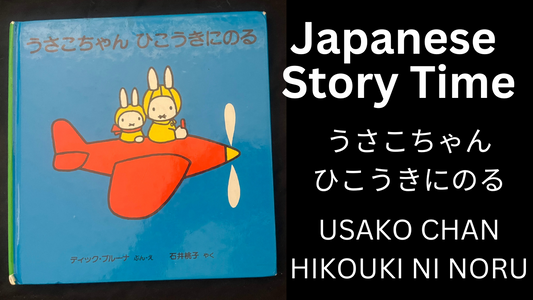 USAKO CHAN HIKOUKI NI NORU うさこちゃんひこうきにのる - Learn Japanese with Story Time