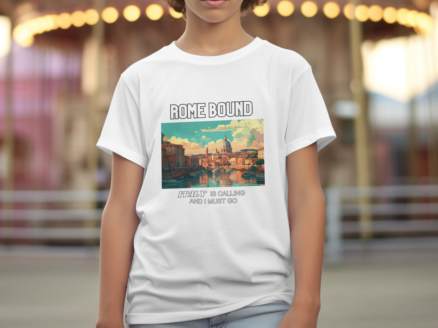 Rome Bound Italy is Calling Travel Day T-Shirt for Men, Women, Kids & Babies. Family Matching Set, Family Traveling Day T-shirt, Italy Trip