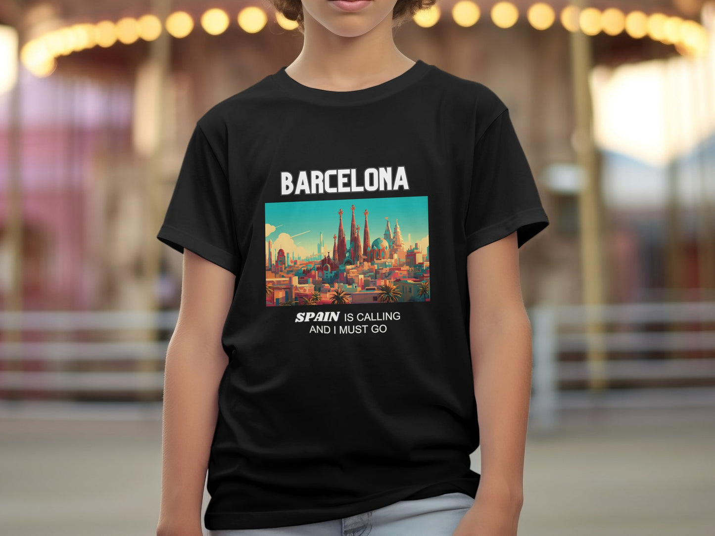 Barcelona Spain is Calling Travel Day T-Shirt for Men, Women, Kids & Babies. Family Matching Set, Family Traveling Day T-shirt, Spain Trip