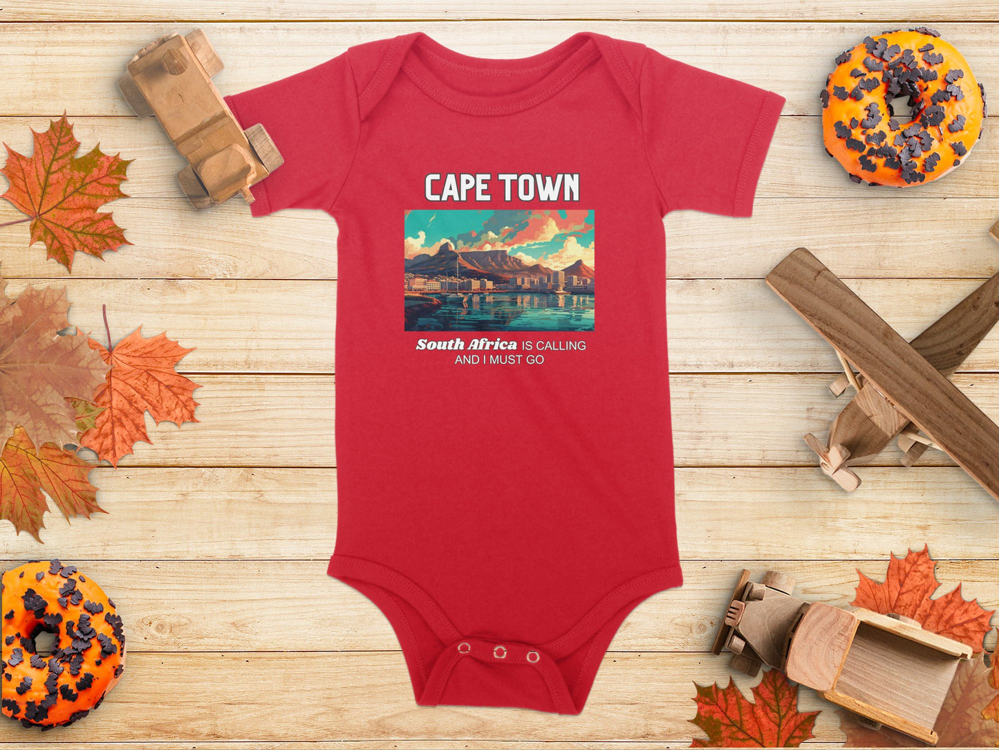 Cape Town South Africa is Calling Travel Day T-Shirt for Men, Women, Kids & Babies. Family Matching Set, Family Traveling Day T-shirt