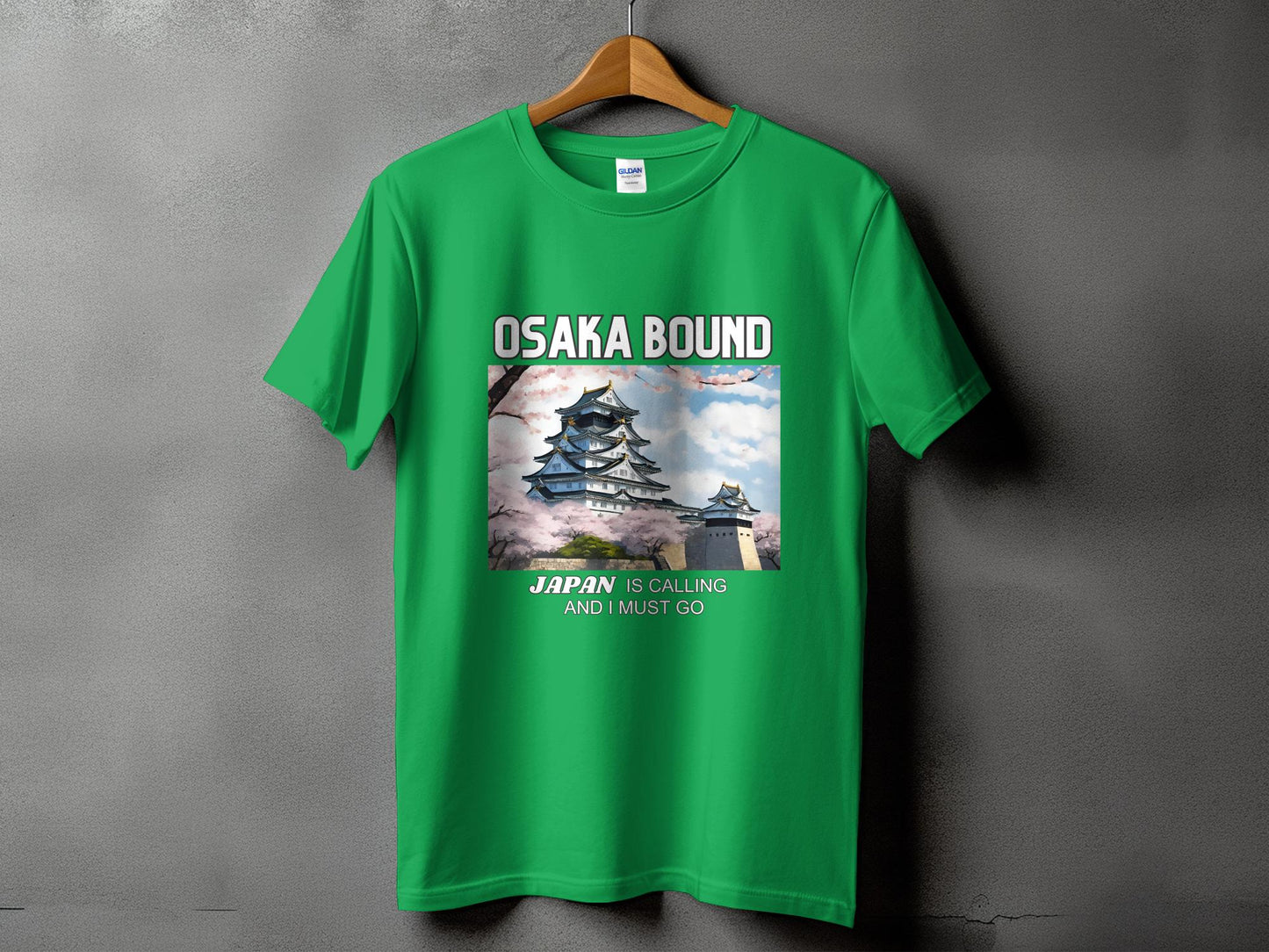 Osaka Bound Japan is Calling Travel Day T-Shirt for Men, Women, Kids & Babies. Family Matching Set, Family Traveling Day Tshirt Osaka Castle