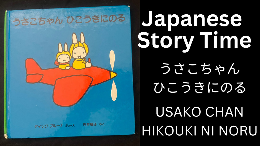 USAKO CHAN HIKOUKI NI NORU うさこちゃんひこうきにのる - Learn Japanese with Story Time