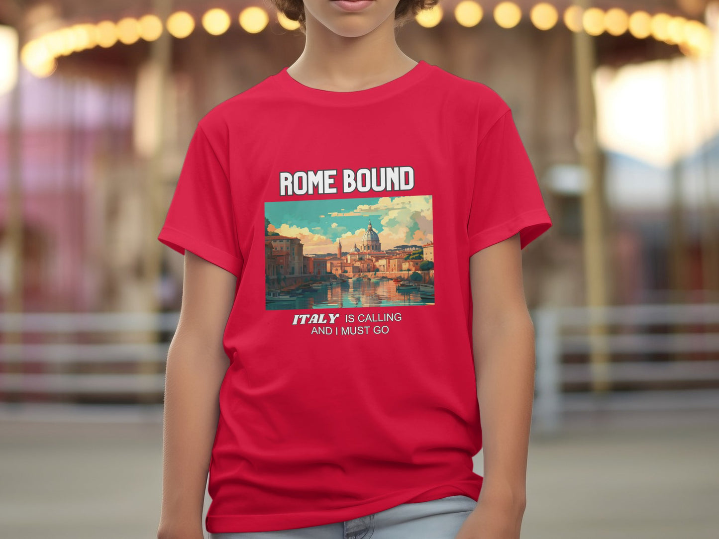 Rome Bound Italy is Calling Travel Day T-Shirt for Men, Women, Kids & Babies. Family Matching Set, Family Traveling Day T-shirt, Italy Trip