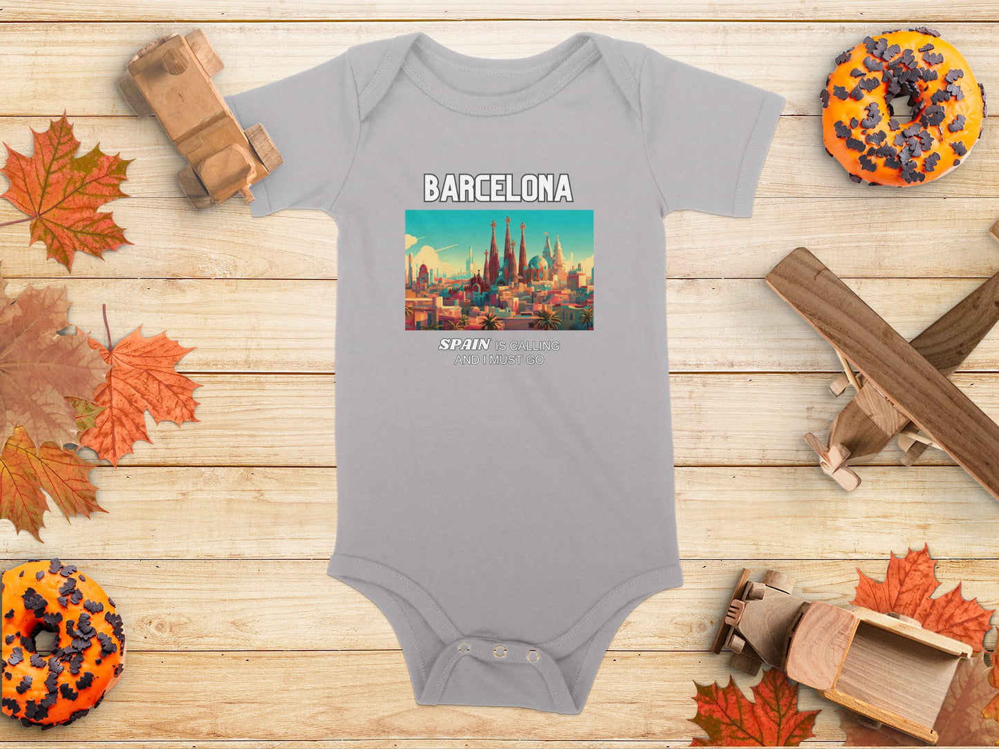 Barcelona Spain is Calling Travel Day T-Shirt for Men, Women, Kids & Babies. Family Matching Set, Family Traveling Day T-shirt, Spain Trip