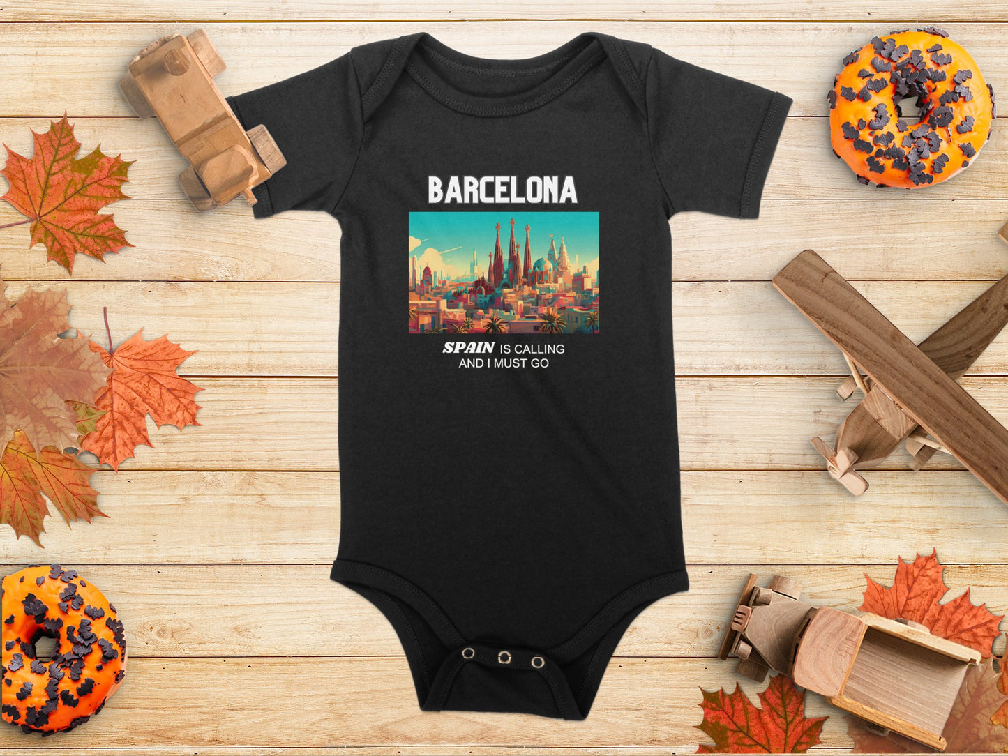 Barcelona Spain is Calling Travel Day T-Shirt for Men, Women, Kids & Babies. Family Matching Set, Family Traveling Day T-shirt, Spain Trip
