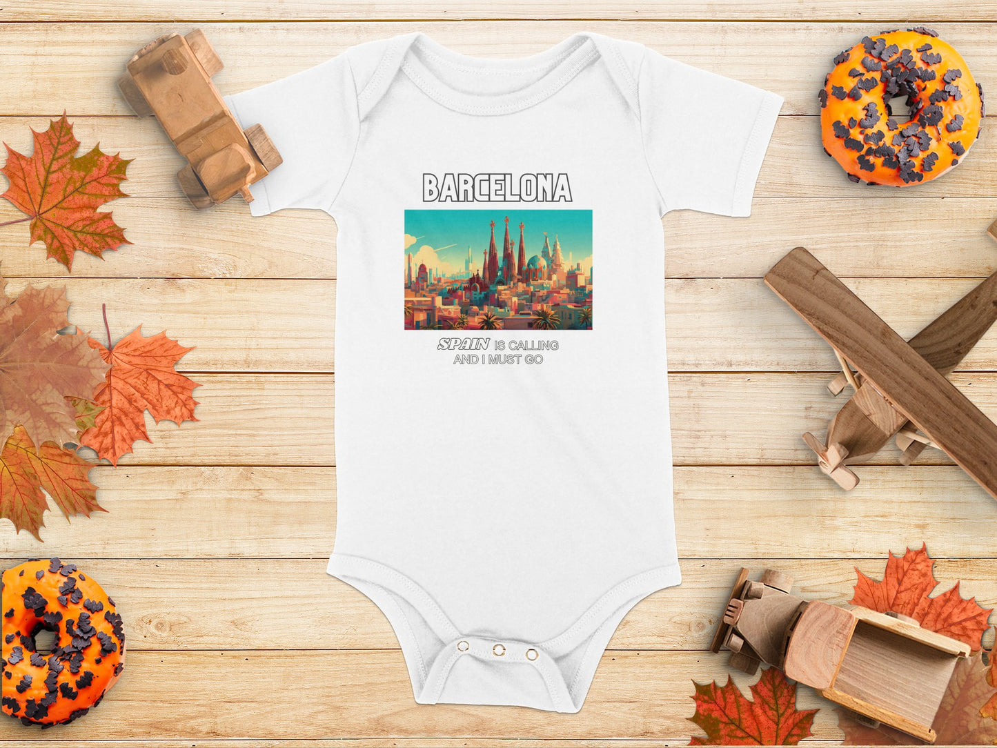 Barcelona Spain is Calling Travel Day T-Shirt for Men, Women, Kids & Babies. Family Matching Set, Family Traveling Day T-shirt, Spain Trip