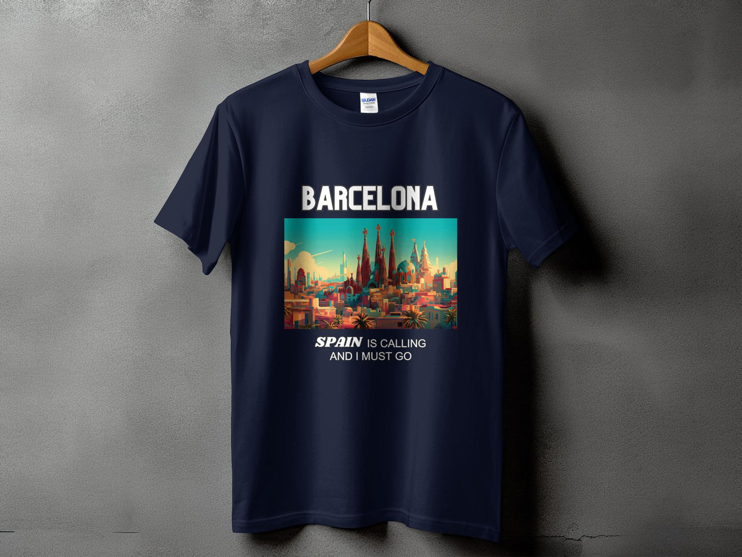 Barcelona Spain is Calling Travel Day T-Shirt for Men, Women, Kids & Babies. Family Matching Set, Family Traveling Day T-shirt, Spain Trip