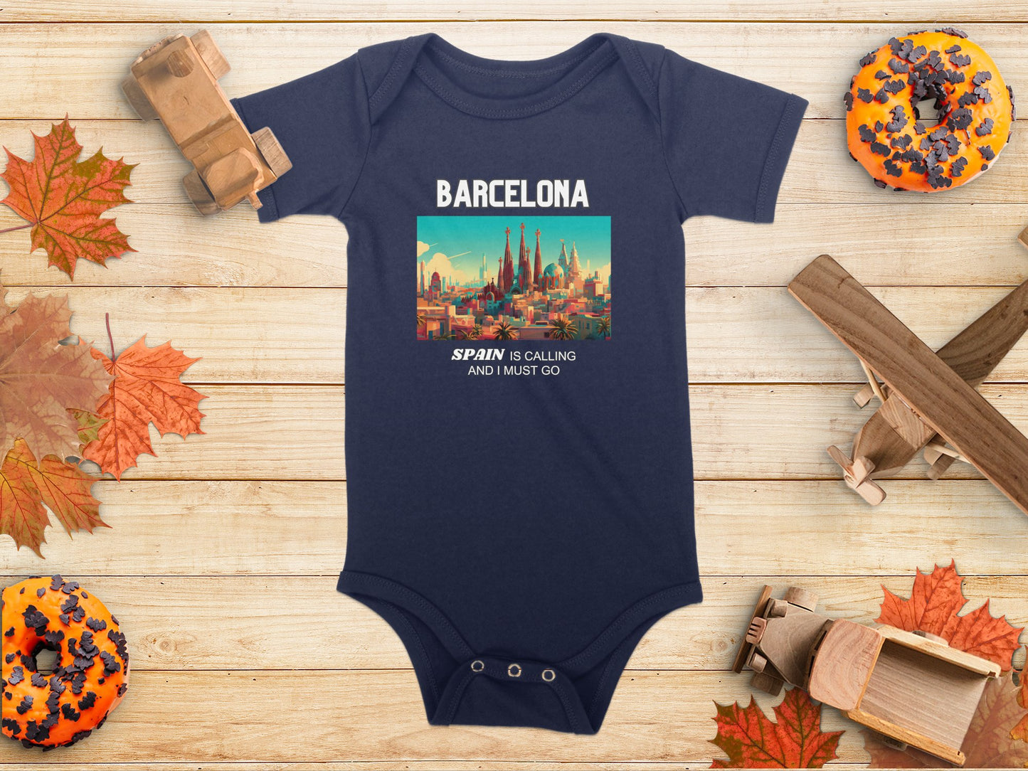 Barcelona Spain is Calling Travel Day T-Shirt for Men, Women, Kids & Babies. Family Matching Set, Family Traveling Day T-shirt, Spain Trip