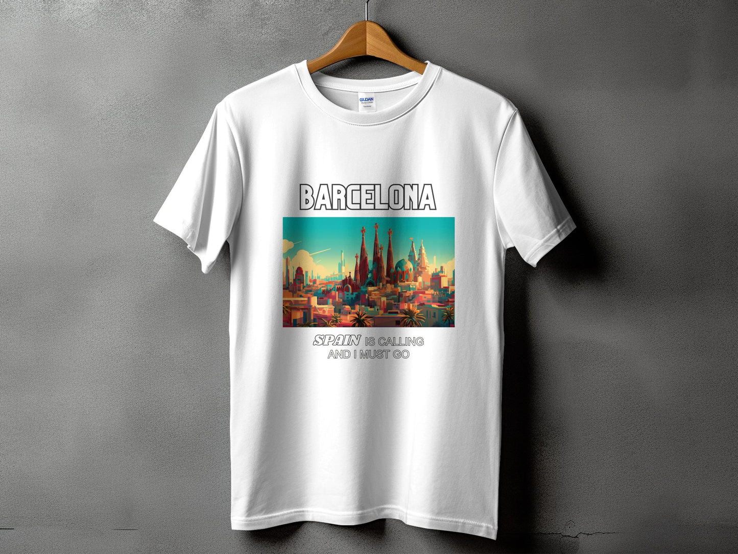 Barcelona Spain is Calling Travel Day T-Shirt for Men, Women, Kids & Babies. Family Matching Set, Family Traveling Day T-shirt, Spain Trip