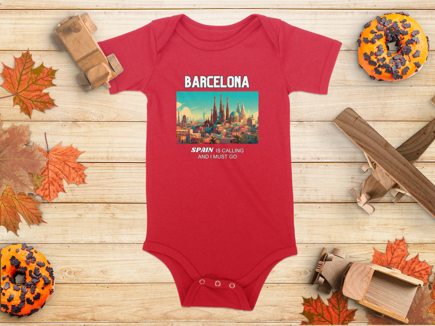Barcelona Spain is Calling Travel Day T-Shirt for Men, Women, Kids & Babies. Family Matching Set, Family Traveling Day T-shirt, Spain Trip