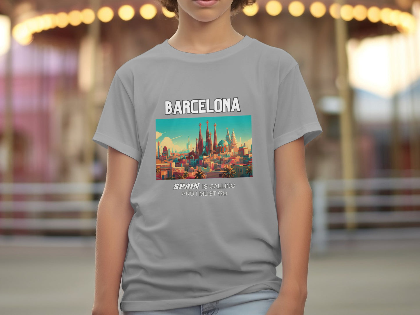 Barcelona Spain is Calling Travel Day T-Shirt for Men, Women, Kids & Babies. Family Matching Set, Family Traveling Day T-shirt, Spain Trip