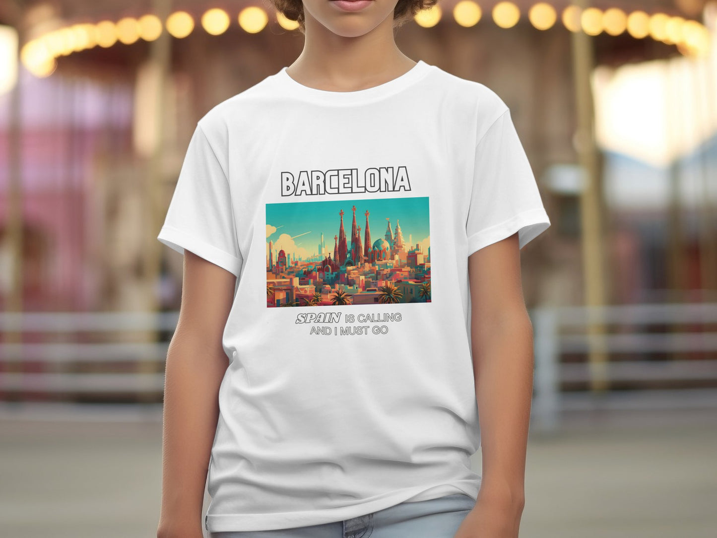Barcelona Spain is Calling Travel Day T-Shirt for Men, Women, Kids & Babies. Family Matching Set, Family Traveling Day T-shirt, Spain Trip