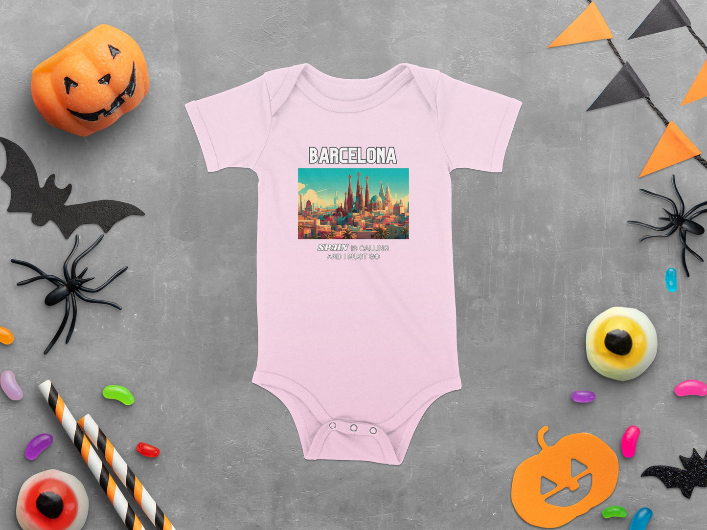 Barcelona Spain is Calling Travel Day T-Shirt for Men, Women, Kids & Babies. Family Matching Set, Family Traveling Day T-shirt, Spain Trip