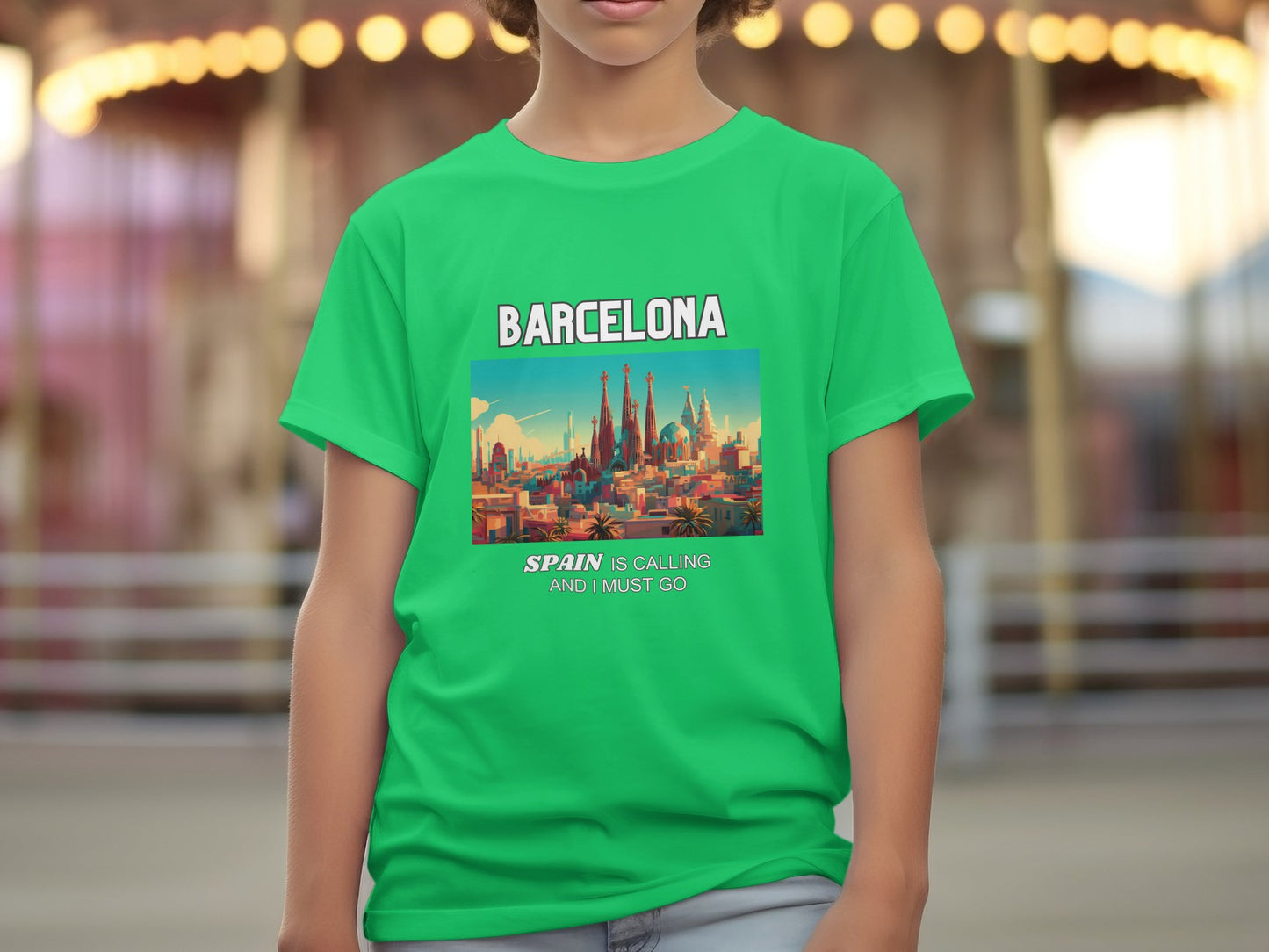 Barcelona Spain is Calling Travel Day T-Shirt for Men, Women, Kids & Babies. Family Matching Set, Family Traveling Day T-shirt, Spain Trip