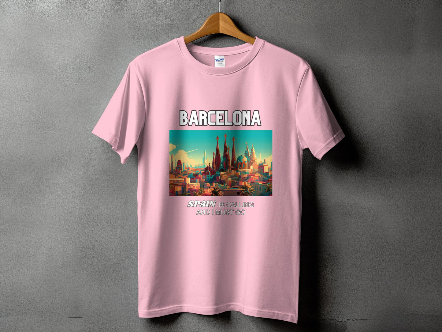 Barcelona Spain is Calling Travel Day T-Shirt for Men, Women, Kids & Babies. Family Matching Set, Family Traveling Day T-shirt, Spain Trip