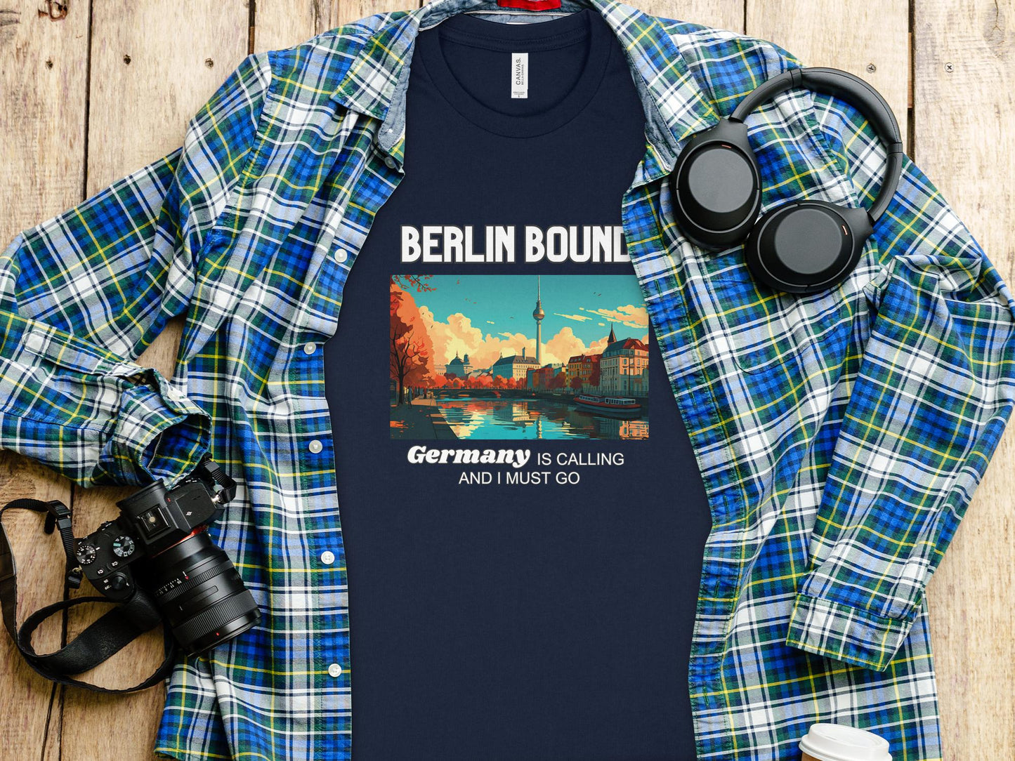 Berlin Bound Germany is Calling Travel Day T-Shirt for Men, Women, Kids & Babies. Family Matching Set, Family Traveling Day T-shirt