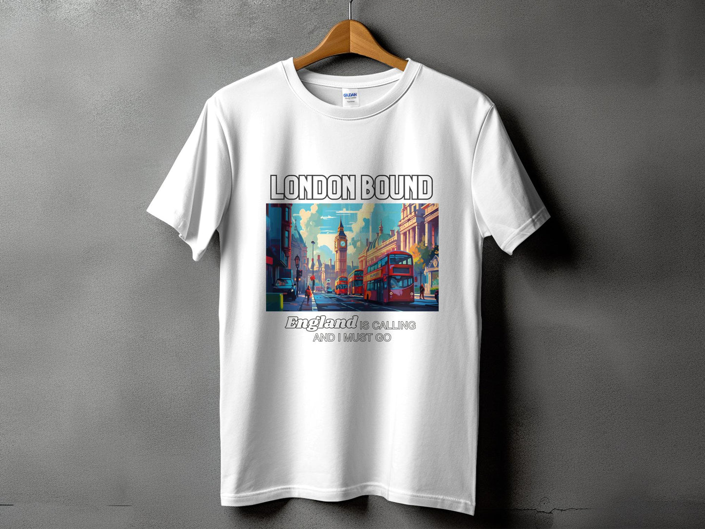 London Bound England is Calling Travel Day T-Shirt for Men, Women, Kids & Babies. Family Matching Set, Family Traveling Day T-shirt, UK Trip