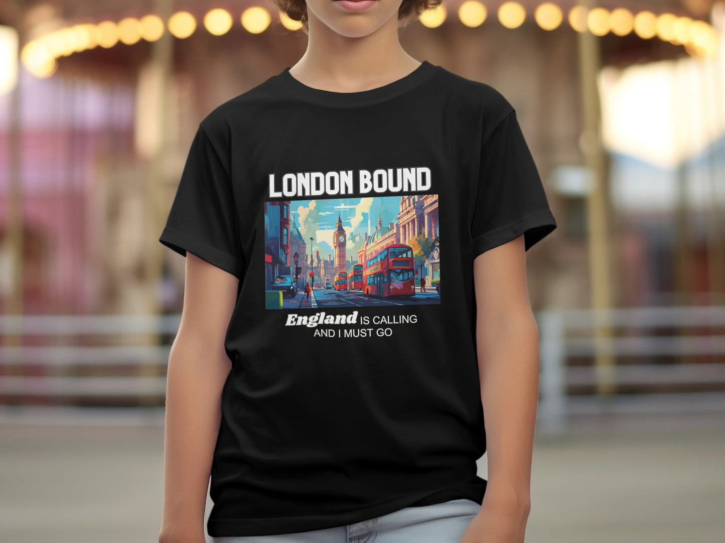 London Bound England is Calling Travel Day T-Shirt for Men, Women, Kids & Babies. Family Matching Set, Family Traveling Day T-shirt, UK Trip
