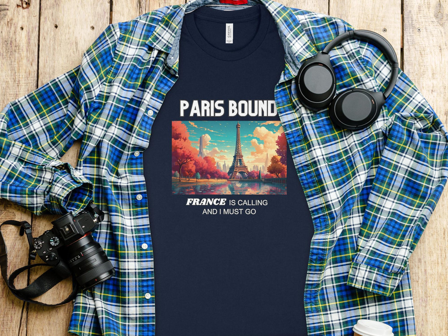 Paris Bound France is Calling Travel Day T-Shirt for Men, Women, Kids & Babies. Family Matching Set, Family Traveling Day T-shirt Paris Trip