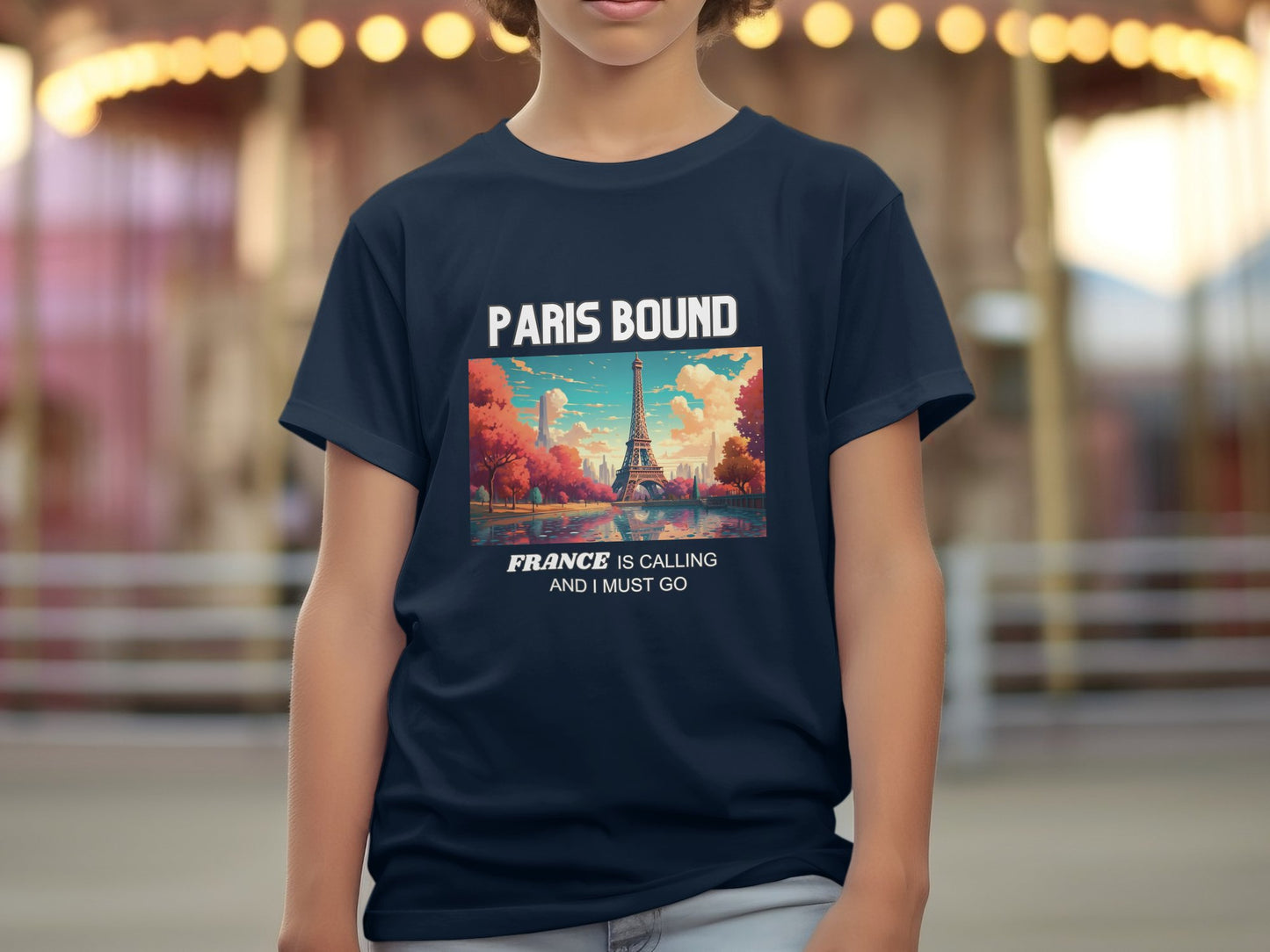 Paris Bound France is Calling Travel Day T-Shirt for Men, Women, Kids & Babies. Family Matching Set, Family Traveling Day T-shirt Paris Trip