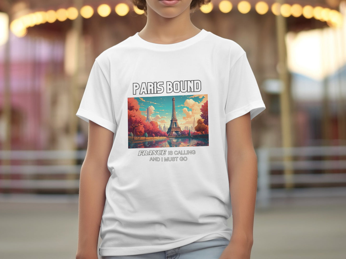 Paris Bound France is Calling Travel Day T-Shirt for Men, Women, Kids & Babies. Family Matching Set, Family Traveling Day T-shirt Paris Trip